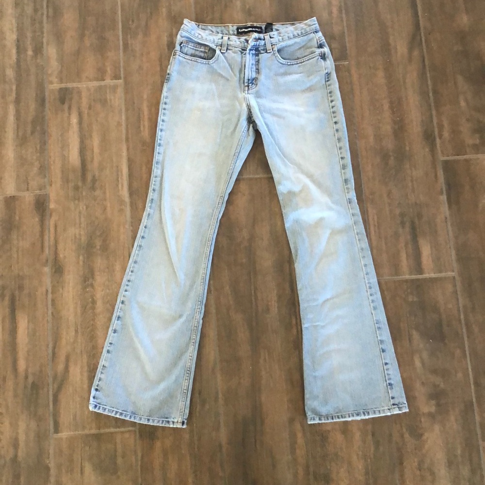 Vintage acid wash Express Jeans, low rise flare